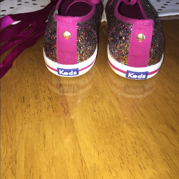 NWOT Keds Kate Spade Glitter Sneakers Size 8.5 - Picture 2 of 5